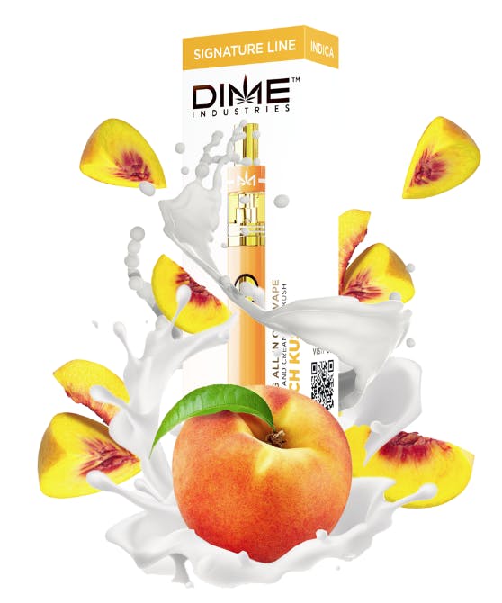 dime | peach kush | all in one rechargeable vape | 1g 1 type indica thc 89.5% cbd 0.2% dime | peach kush | all in one rechargeable vape | 1g 1 type indica thc 89.5% cbd 0.2%
