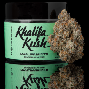 khalifa kush mintkhalifa mints is an indica dominant hybrid created from khalifa kush × the menthol. it’s known for its smooth minty smoke, creamy kush flavor, and hints of citrus gas on the exhale. most users describe the effects as uplifting, cerebral, relaxing, and active without being overwhelming — good for both daytime and nighttime sessions. typical potency for the 3.5g jar: thc: around 25%–31% cbd: around 0.06%–0.23% common flavor/profile: mint creamy kush citrus gas slight earthy/menthol finish