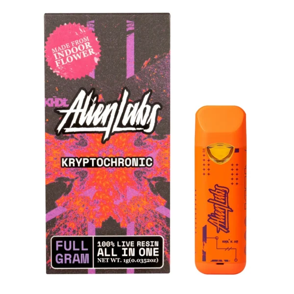 Alien Labs Krypto Chronic [1000mg] hybrid vape THC: 73.1719% CBD: 0.1685%