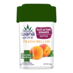 Wana Edibles Peach Bellini – Sativa [10 pack] 100mg THC