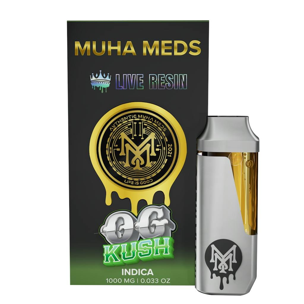 img_0819.png Muha MedsOG Kush Live Resin All In One|Sativa - Image 1